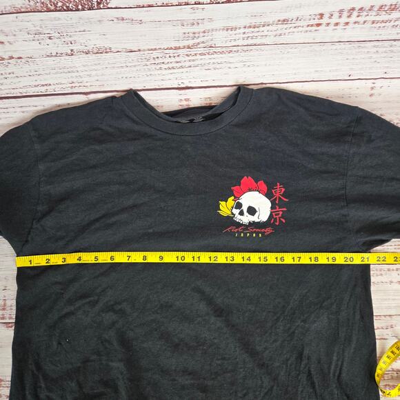 Riot Society Men Black Long Sleeve T-Shirt L Panda Rose Goblincore Asian Samurai - Picture 6 of 9